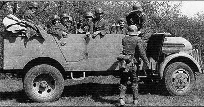 Иллюстрация к книге — Полуторатонные грузовики Германии 1939—1945 гг. [img_67.jpg]