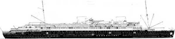 Иллюстрация к книге — Лайнеры на войне 1936-1968 гг. постройки [image112.jpg]