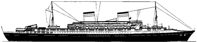 Иллюстрация к книге — Лайнеры на войне 1936-1968 гг. постройки [image148.jpg]