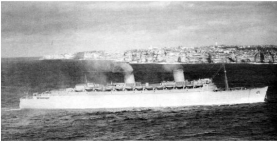 Иллюстрация к книге — Лайнеры на войне 1936-1968 гг. постройки [image75.jpg]