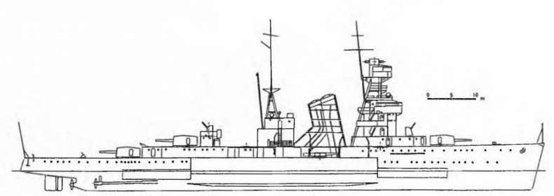 Иллюстрация к книге — Сверхлегкие крейсера. 1930-1975 гг. [img_72.jpg]