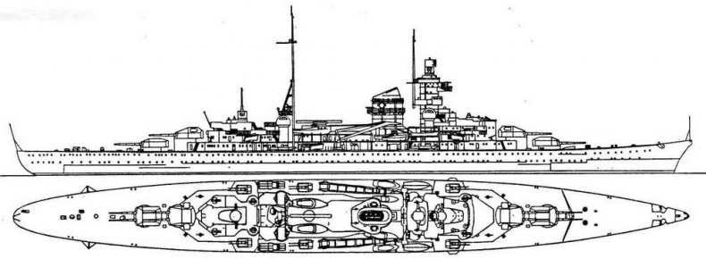Иллюстрация к книге — Тяжелые крейсера типа “Адмирал Хиппер” [img_21.jpg]