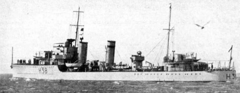 Иллюстрация к книге — Эскадренные миноносцы Англии во второй мировой войне. Часть I (1925 -1945 гг.) [img_107.jpg]