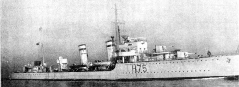 Иллюстрация к книге — Эскадренные миноносцы Англии во второй мировой войне. Часть I (1925 -1945 гг.) [img_108.jpg]