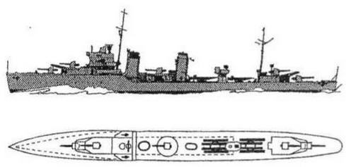 Иллюстрация к книге — Эскадренные миноносцы Англии во второй мировой войне. Часть I (1925 -1945 гг.) [img_11.jpg]