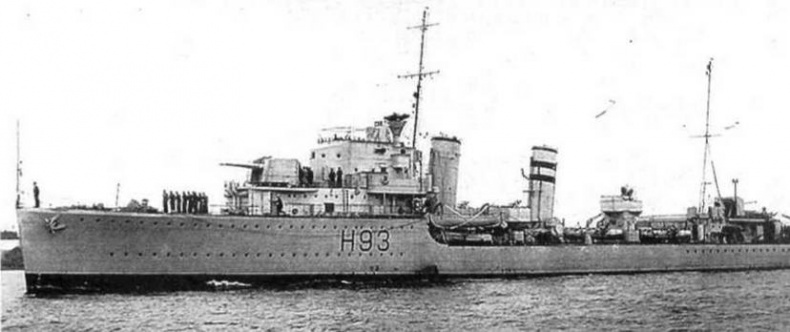 Иллюстрация к книге — Эскадренные миноносцы Англии во второй мировой войне. Часть I (1925 -1945 гг.) [img_128.jpg]