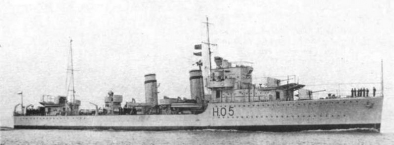 Иллюстрация к книге — Эскадренные миноносцы Англии во второй мировой войне. Часть I (1925 -1945 гг.) [img_140.jpg]