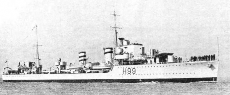 Иллюстрация к книге — Эскадренные миноносцы Англии во второй мировой войне. Часть I (1925 -1945 гг.) [img_146.jpg]