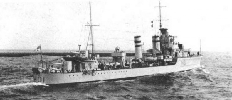 Иллюстрация к книге — Эскадренные миноносцы Англии во второй мировой войне. Часть I (1925 -1945 гг.) [img_150.jpg]