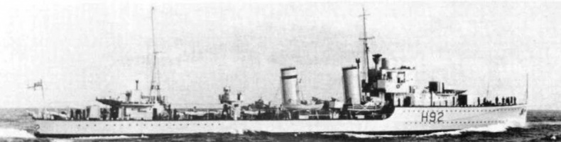 Иллюстрация к книге — Эскадренные миноносцы Англии во второй мировой войне. Часть I (1925 -1945 гг.) [img_155.jpg]