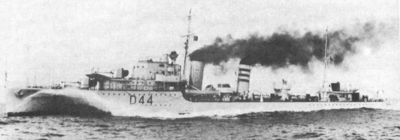 Иллюстрация к книге — Эскадренные миноносцы Англии во второй мировой войне. Часть I (1925 -1945 гг.) [img_166.jpg]