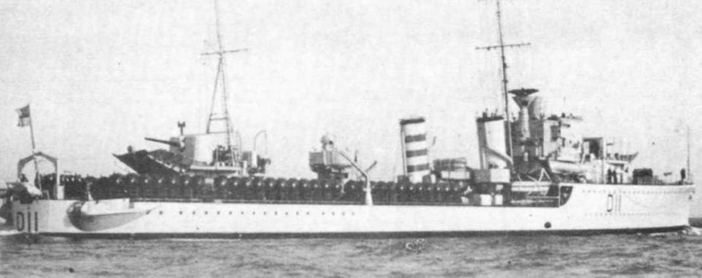 Иллюстрация к книге — Эскадренные миноносцы Англии во второй мировой войне. Часть I (1925 -1945 гг.) [img_167.jpg]