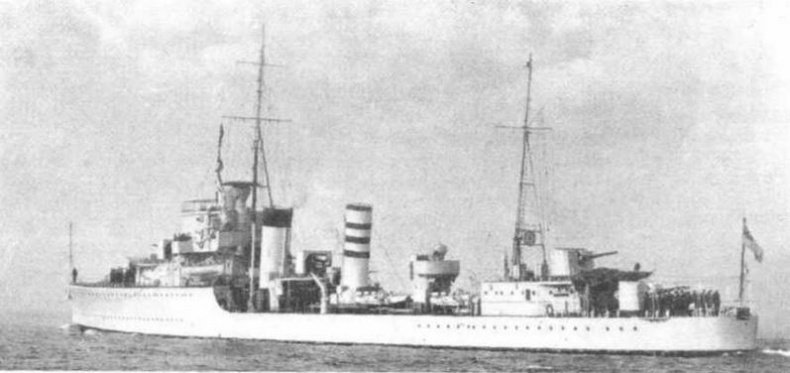 Иллюстрация к книге — Эскадренные миноносцы Англии во второй мировой войне. Часть I (1925 -1945 гг.) [img_171.jpg]