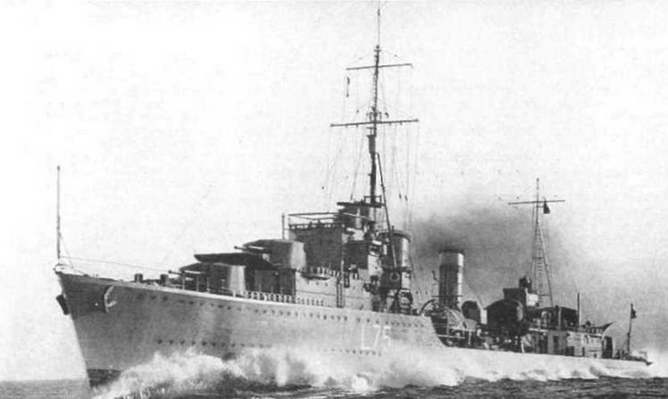 Иллюстрация к книге — Эскадренные миноносцы Англии во второй мировой войне. Часть I (1925 -1945 гг.) [img_179.jpg]