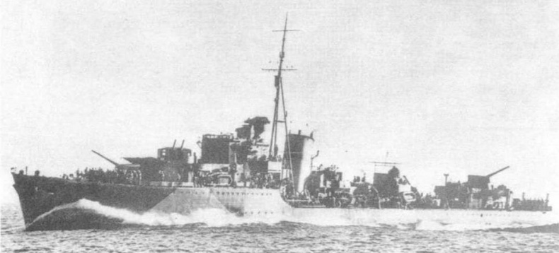 Иллюстрация к книге — Эскадренные миноносцы Англии во второй мировой войне. Часть I (1925 -1945 гг.) [img_186.jpg]