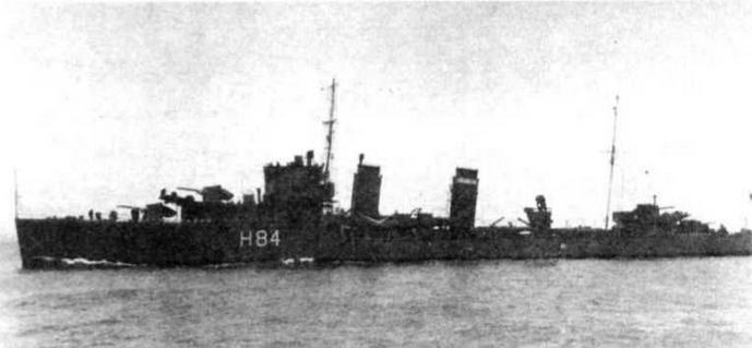 Иллюстрация к книге — Эскадренные миноносцы Англии во второй мировой войне. Часть I (1925 -1945 гг.) [img_37.jpg]