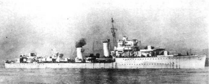 Иллюстрация к книге — Эскадренные миноносцы Англии во второй мировой войне. Часть I (1925 -1945 гг.) [img_44.jpg]