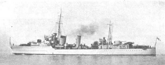 Иллюстрация к книге — Эскадренные миноносцы Англии во второй мировой войне. Часть I (1925 -1945 гг.) [img_58.jpg]