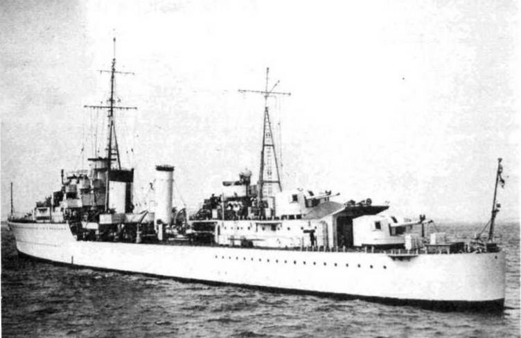 Иллюстрация к книге — Эскадренные миноносцы Англии во второй мировой войне. Часть I (1925 -1945 гг.) [img_82.jpg]