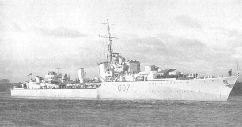 Иллюстрация к книге — Эскадренные миноносцы Англии во второй мировой войне. Часть I (1925 -1945 гг.) [img_84.jpg]