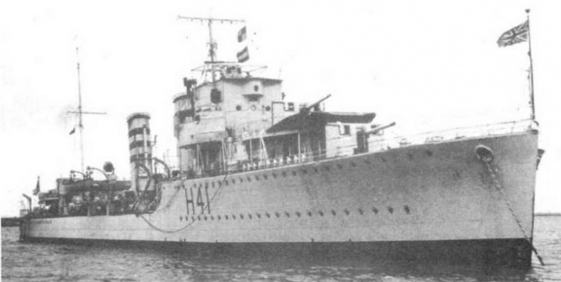 Иллюстрация к книге — Эскадренные миноносцы Англии во второй мировой войне. Часть I (1925 -1945 гг.) [img_96.jpg]