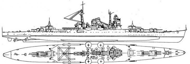 Иллюстрация к книге — Японские тяжелые крейсера.Том 1: История создания, описание конструкции, предвоенные модернизации. [img_62.jpg]