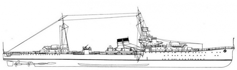 Иллюстрация к книге — Японские тяжелые крейсера.Том 1: История создания, описание конструкции, предвоенные модернизации. [img_87.jpg]