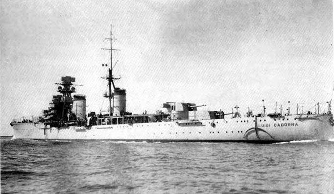 Иллюстрация к книге — Легкие крейсера Италии. Часть I. 1932-1945 гг. Крейсера типа “Бартоломео Коллеони” и “Луиджи Кадорна” [pic_107.jpg]