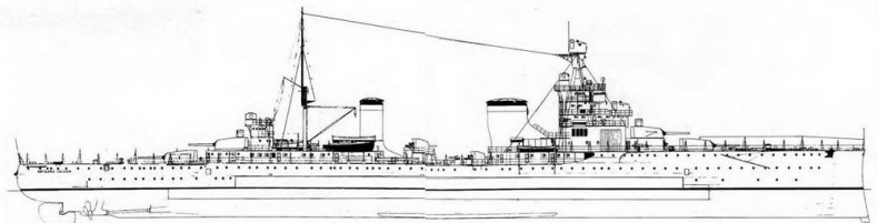 Иллюстрация к книге — Легкие крейсера Италии. Часть I. 1932-1945 гг. Крейсера типа “Бартоломео Коллеони” и “Луиджи Кадорна” [pic_11.jpg]