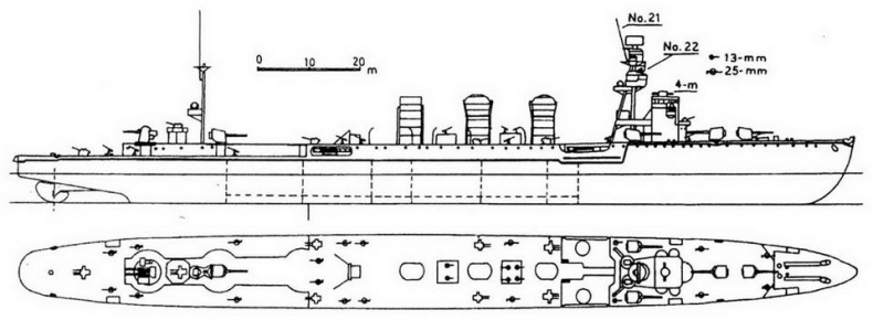 Иллюстрация к книге — Легкие крейсера Японии. 1917-1945 гг. [img_45.jpg]
