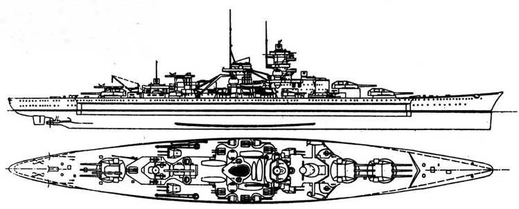 Иллюстрация к книге — Линейные корабли ’’Дюнкерк” и ’’Страсбург” [pic_12.jpg]