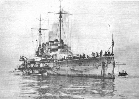 Иллюстрация к книге — Линейные корабли “Гельголанд”, “Остфрисланд”, &quot;Ольденбург&quot; и &quot;Тюринген&quot; . 1907-1921 гг. [pic_147.jpg]