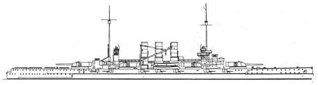 Иллюстрация к книге — Линейные корабли “Гельголанд”, “Остфрисланд”, &quot;Ольденбург&quot; и &quot;Тюринген&quot; . 1907-1921 гг. [pic_23.jpg]
