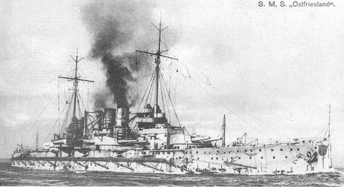 Иллюстрация к книге — Линейные корабли “Гельголанд”, “Остфрисланд”, &quot;Ольденбург&quot; и &quot;Тюринген&quot; . 1907-1921 гг. [pic_52.jpg]
