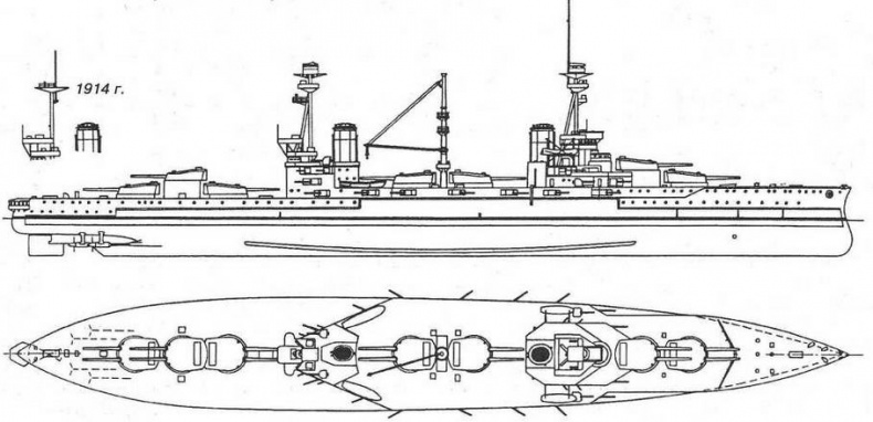 Иллюстрация к книге — Линейные корабли “Эджинкорт”, “Канада” и “Эрин”. 1910-1922 гг. [img_18.jpg]