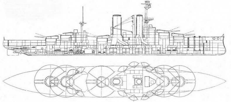 Иллюстрация к книге — Линейные корабли “Эджинкорт”, “Канада” и “Эрин”. 1910-1922 гг. [img_26.jpg]