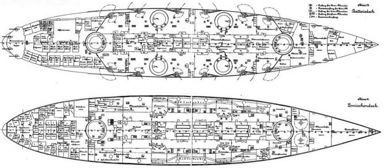 Иллюстрация к книге — Линейные корабли Германии. Часть I. «Нассау» «Вестфален» «Рейнланд» «Позен» [pic_18.jpg]