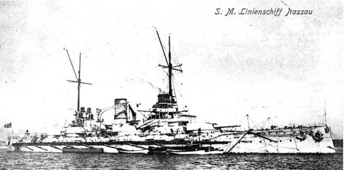 Иллюстрация к книге — Линейные корабли Германии. Часть I. «Нассау» «Вестфален» «Рейнланд» «Позен» [pic_54.jpg]