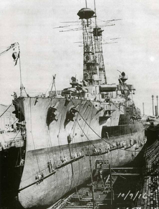 Иллюстрация к книге — Линейные корабли Соединенных Штатов Америки. Часть I. Линкоры типов “South Carolina”, “Delaware”, “Florida” и “Wyoming”. [pic_136.jpg]