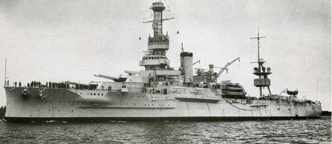 Иллюстрация к книге — Линейные корабли Соединенных Штатов Америки. Часть I. Линкоры типов “South Carolina”, “Delaware”, “Florida” и “Wyoming”. [pic_165.jpg]