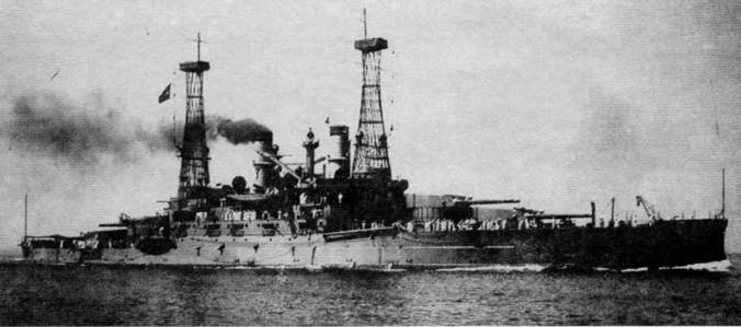 Иллюстрация к книге — Линейные корабли Соединенных Штатов Америки. Часть I. Линкоры типов “South Carolina”, “Delaware”, “Florida” и “Wyoming”. [pic_29.jpg]