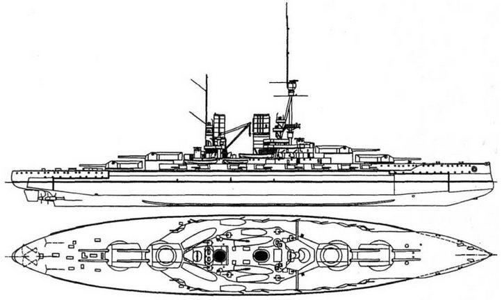 Иллюстрация к книге — Линейные корабли типа &quot;Баерн&quot;. Последние дредноуты империи кайзера Вильгельма II. [img_20.jpg]