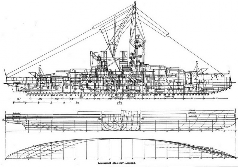 Иллюстрация к книге — Линейные корабли типа &quot;Баерн&quot;. Последние дредноуты империи кайзера Вильгельма II. [img_36.jpg]