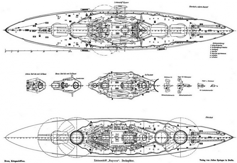 Иллюстрация к книге — Линейные корабли типа &quot;Баерн&quot;. Последние дредноуты империи кайзера Вильгельма II. [img_37.jpg]