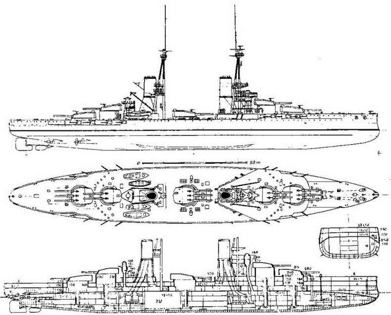 Иллюстрация к книге — Линейные корабли типа &quot;Конте ди Кавур&quot; [img_10.jpg]