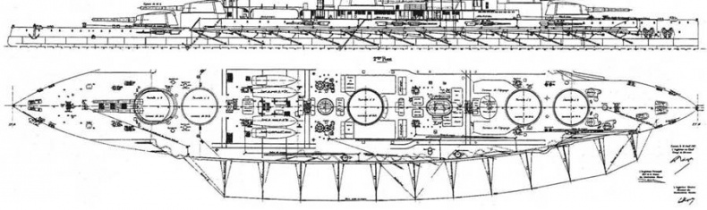 Иллюстрация к книге — Линейные корабли типа “Бретань” (1912-1953) [pic_24.jpg]