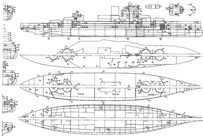 Иллюстрация к книге — Линейные корабли типа “Куин Элизабет” [img_62.jpg]