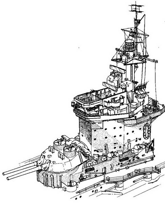 Иллюстрация к книге — Линейные корабли типа “Куин Элизабет” [img_63.jpg]