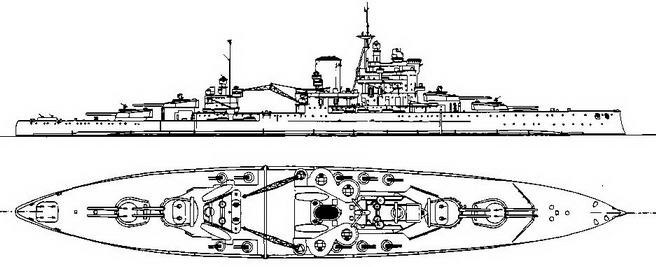 Иллюстрация к книге — Линейные корабли типа “Куин Элизабет” [img_67.jpg]