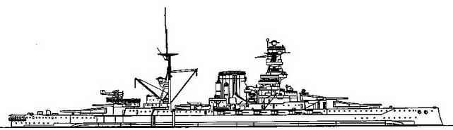 Иллюстрация к книге — Линейные корабли типа “Куин Элизабет” [img_69.jpg]